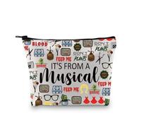 Little Shop Trousse de maquillage musicale inspirée de l'horreur effrayante, De Shop Horror Eu, Trousse à cosmétiques avec impression