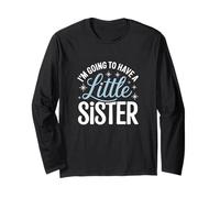 Little Sister Baby Announcement Cute Pregnancy Reveal Idea Manche Longue