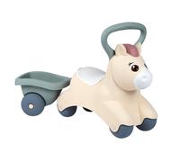 Little Smoby - Cheval à chevaucher - Premiers âges - Poignées ergonomiques et remorque - Dès 12 mois - Fabriqué en France