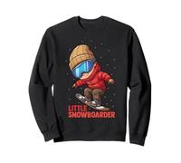 Little Snowboarder Kids Snowboarding Mountain Adventure Sweatshirt