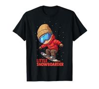 Little Snowboarder Kids Snowboarding Mountain Adventure T-Shirt