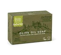 Little Soap Barre de savon à l'huile d'olive - Végétalien, sans cruauté envers les animaux, sans SLS ni paraben, gamme méditerranéenne, 100 g (olive)