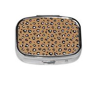 Little Spotted Leopard Dreams Panther Animal Trend Boîte à pilules Meta 2 compartiments Organiseur portable