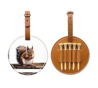 Little Squirrel Sac de rangement pour tees de golf Marron Facile à transporter et plus efficace pour jouer au golf