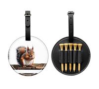 Little Squirrel Sac de rangement pour tees de golf Noir Facile à transporter et plus efficace pour jouer au golf