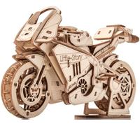 Little Story Puzzle 3D en bois de moto - Kit de bricolage - Modèle en bois de qualité supérieure avec détails précis - Décoration parfaite et expérience de puzzle passionnante
