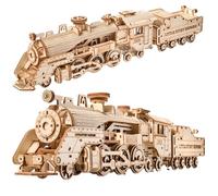 Little Story Puzzle en bois 3D éducatif à faire soi-même pour enfants et adultes - Objet de collection (locomotive)