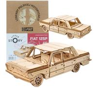 Little Story Puzzle en Bois 3D éducatif - Do it Self - pour Enfants et Adultes - Objet de Collection (Fiat 125P)