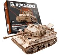 little story World of Tanks Panzer 3D - Modèle en bois - Voiture de combat blindé - Modèle officiel de licence à assembler - DYI - Machine de guerre - Jouet éducatif pour enfants - Char de combat en