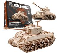 little story World of Tanks Panzer - Modèle en bois 3D - Voiture de combat blindé - Modèle officiel de licence à assembler - DYI - Machine de guerre - Jouet éducatif pour enfants - Char de combat en