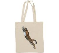 Little Tiger Cub Sac fourre-tout en coton naturel Blanc