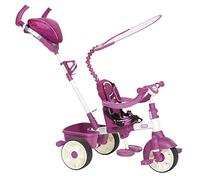 Little Tikes 4-in-1 Sports Edition Tricycle - 4 Étapes pour Grandir - Avec Barre de Sécurité, Siège & Guidon Réglables, Harnais, Pare-Soleil - Assemblage requis - À Partir de 9 Mois - Rose et Blanc