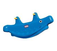 Little Tikes - Baleine Double à Bascule Bleue - Convient pour 1, 2 ou 3 enfants