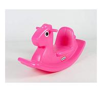 Little Tikes Cheval à Bascule - Jeu Actif pour les Enfants - Poignées facile à attrapper & Selle Stable et Sécurisée- Construction Durable - Magenta