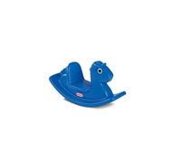 Little Tikes Cheval à Bascule - Jeu Actif pour les Enfants - Poignées facile à attrapper & Selle Stable et Sécurisée- Construction Durable - Bleu
