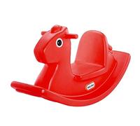 little tikes Cheval à bascule - Jouet Classique d’intérieur et de plein air - Cheval à bascule résistant et divertissant - Encourage le jeu - Pour les petits âgés de 12 Mois à 3 ans, Rouge, L