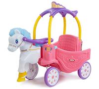 little tikes Cheval de Princesse et Calèche-Ensemble de Jeu interactif avec Sons, lumières et Plus-pour Les Enfants de 18 Mois à 5 Ans-Multicolore, 642326M, Licorne, Coupé