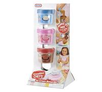 LITTLE TIKES Creative Chefs Kit Glaces - Mini Crémerie avec Ingrédients Réaliste pour Jouer, pour Garçons et Filles à partir de 3 Ans, Non Comestible