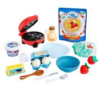Little Tikes Creative Chefs Waffle Kit - Avec Sable Spécial Make-It ! Mix, 18 Accessoires, Gaufrier Réaliste, Pour Garçons et Filles de 3 Ans et Plus, NON COMESTIBLE
