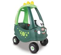 Little Tikes Dino Cozy Coupé Voiture- Conduisez avec un vrai klaxon de travail, interrupteur d'allumage cliquable & bouchon de carburant
