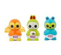 little tikes Fantastic Firsts Sleepy Stacker - Jouet Combinable 2 en 1 Fonction Sonore, Hochet et Jouet à Froisser - Convient aux Enfants à Partir de 6 Mois