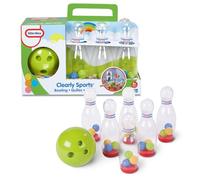 little tikes Jeux de Bowling - Jeu de 7 quilles - Divertissant, enseigne la coordination - Contient 1 balle junior avec des trous pour y insérer facilement les doigts, 24 mois à 3 ans 630408MAZ