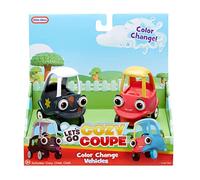 little tikes Let's Go Cozy Coupe-2 Mini-véhicules Jeux de Table et de Sol-Contient 2 Voitures & des Effets de Changement de Couleur-3 Ans & +, 661273EUC