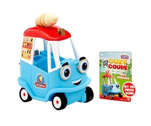 Little Tikes Let's Go Cozy Coupe - Camion marchant de Glace - Mini véhicule Push and Play de table & sol - Dès 3 ans
