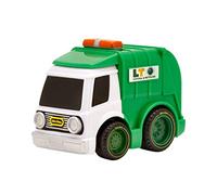 Little Tikes Mes premières voitures Crazy Fast Voiture Série 4 - Camion benne vert et blanc - Véhicule à friction qui parcourt jusqu’à 15 m - Modèle réaliste, facile à tenir - 3 ans +