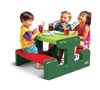 Little Tikes Table Pique-nique Junior peut accueillir jusqu'à 4 personnes - Pour les Devoirs, les Projets et les Jeux - Evergreen