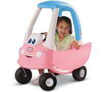 little tikes Voiturette Princesse Coupé Cozy - Conduisez avec Un Vrai klaxon de Travail, Interrupteur d'allumage à clic & Carburant