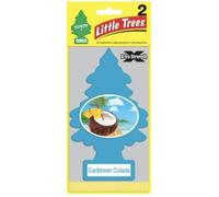 Little Trees Caribbean Colada Lot de 2 Désodorisants Voiture - Parfum Longue Durée - Fabriqué aux USA