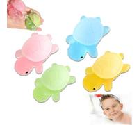 Little Turtle Lot de 4 savons à l'huile essentielle faits à la main, savon hydratant à l'huile essentielle de tortue mignonne, ingrédients naturels pour enfants, savons en forme d'animal mignon,
