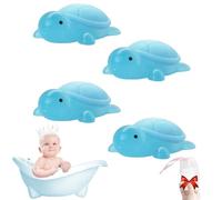 Little Turtle Lot de 4 savons à l'huile essentielle faits à la main, savons hydratants à base de mini tortue mignonne, ingrédients naturels pour enfants, barre artisanale pour se laver les mains