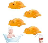 Little Turtle Lot de 4 savons à l'huile essentielle faits à la main, savons hydratants à base de mini tortue mignonne, ingrédients naturels pour enfants, barre artisanale pour se laver les mains