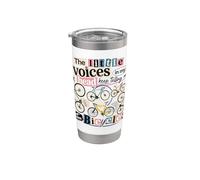 Little Voices Get More Bicycle Lover Gobelet isotherme en acier inoxydable double paroi