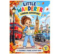 Little Wanderer: London Adventure: Interactive Coloring and Travel Activity Book for Kids Ages 3+ Featuring Famous Landmarks, Culture, Educational Fun Facts, Hidden Objects, Tracing, and More