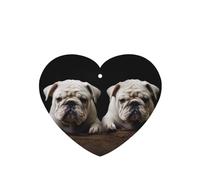 Little White Bulldog Lot de 4 désodorisants de voiture durables pour homme et femme - Tablettes d'aromathérapie à suspendre - Parfum lavande