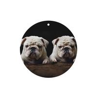Little White Bulldog Lot de 4 désodorisants de voiture durables pour homme et femme - Tablettes d'aromathérapie à suspendre - Parfum lavande