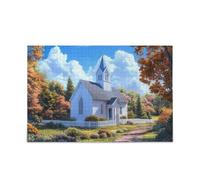 Little White Chapel - Puzzle de 500 pièces pour adultes, chefs-d'œuvre stimulants et éducatifs