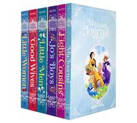 Little Women Collection 5 Books Set By Louisa May Alcott with My Journal (Little Women, Good Wives, Little Men, Jo’s Boys & Eight Cousins)