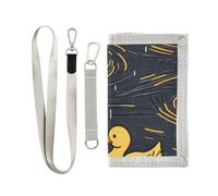 Little Yellow Duck in The Water Portefeuille à trois volets pour garçons et filles avec poche zippée pour pièces de monnaie et porte-cartes