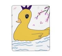 Little Yellow Duck Tapis de souris texturé imperméable avec base en caoutchouc antidérapant pour ordinateur portable, bureau et maison 25,4 x 30,5 cm