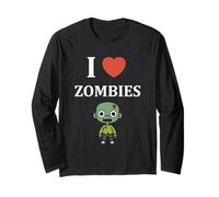 Little Zombie Funny Halloween Dead i Love Zombies Manche Longue
