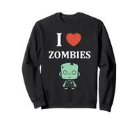 Little Zombie Funny Halloween Dead i Love Zombies Sweatshirt