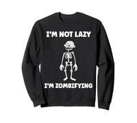 Little Zombies Halloween Dead Not Lazy I'm a Zombie Sweatshirt