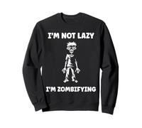 Little Zombies Halloween Dead Not Lazy I'm a Zombie Sweatshirt