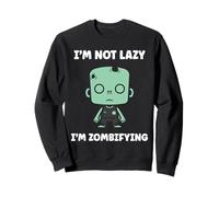 Little Zombies Halloween Dead Not Lazy I'm a Zombie Sweatshirt