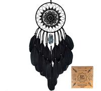 Littlear Capteur de Rêves Fait Main Décoration Murale à Suspendre Home Decor Dream Catcher avec Plumes No.16