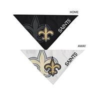 Littlearth Ensemble bandana unisexe pour adulte NFL New Orleans Saints Home and Away pour animal domestique, couleur de l'équipe, taille S